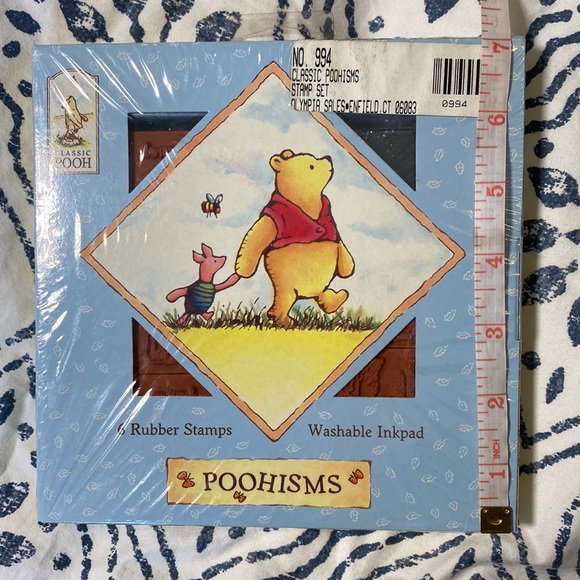 NWT Classic Pooh “Poohisms” Stamp Collection Rubber Stamps and Inkpad Set - Picture 7 of 7